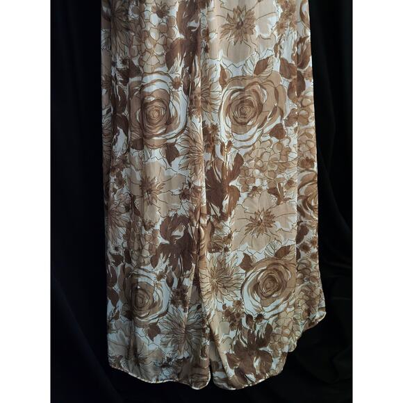 Vintage 1960's Olga Sleeping Pretty Full Length Fawn Print Nightgown, Sz 34, NWT - Picture 7 of 10